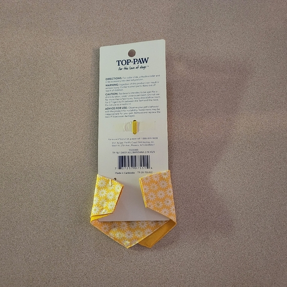 Dog or Cat flower & bandana set - Picture 2 of 2